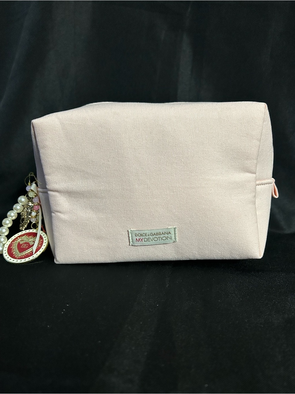 Dolce & Gabbana Pink My Devotion Cosmetic Makeup Travel Pouch Clutch